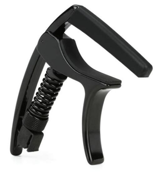 Picture of PLANET WAVES Adjustable Tension Tri-Action Capo - Black