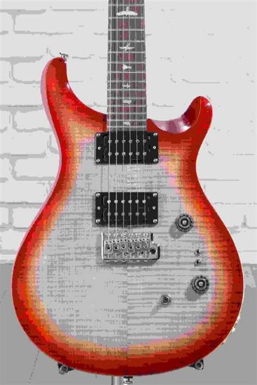 Picture of Prs C844QQEIBCG PRS SE Custom 24-08 Electric Guitar - Quilted Charcoal Cherry Burst