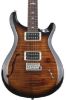 Picture of PRS SE Custom 22 Semi-Hollow Black Gold Sunburst Violin Top Carve