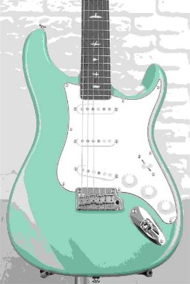 Picture of Prs J2R2J SE Silver Sky Electric Guitar - Stone Blue with Rosewood Fingerboard