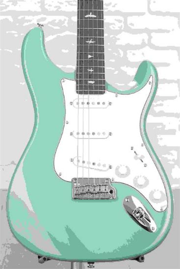 Picture of Prs J2R2J SE Silver Sky Electric Guitar - Stone Blue with Rosewood Fingerboard