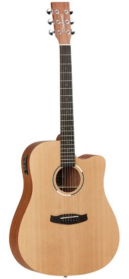 Picture of TANGLEWOOD Roadster Dreadnought Cutaway Spruce Mahogany W/Elec & Bag