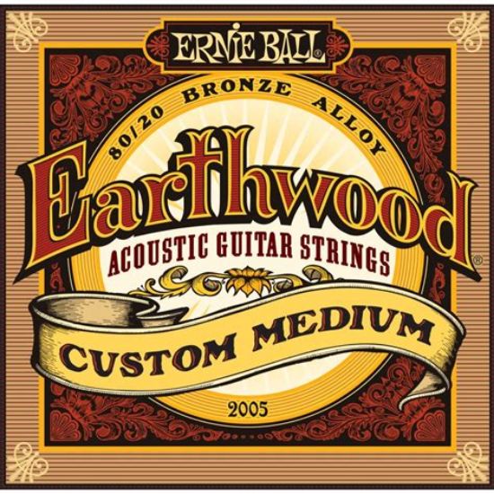Picture of Ernie Ball Strings Acoustic Custom Med Gauge Earthwood 12.5 - 56