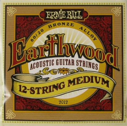 Picture of Ernie Ball Strings Acoustic 12-String Med Gauge Earthwood 11 - 52