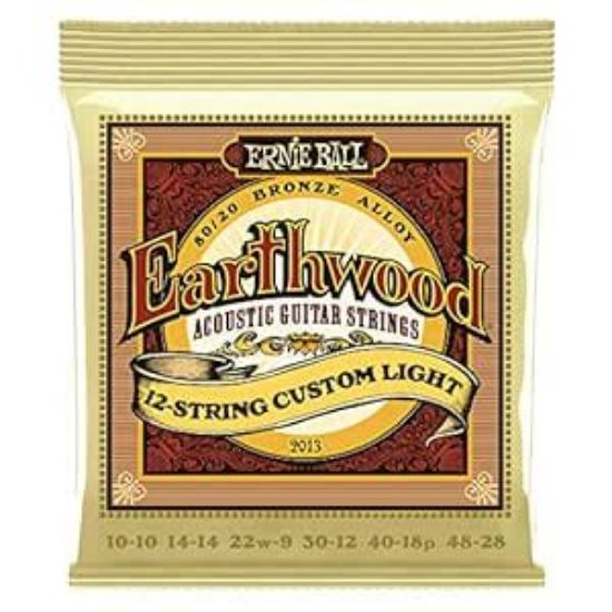 Picture of ERNIE BALL Strings Acoustic 12-String Custom Light Earthwood 10-48