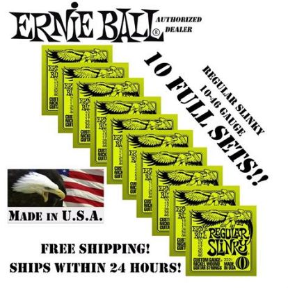 Picture of Ernie Ball Strings Electric Nickel Regular Slinky (Lime) 10 - 46