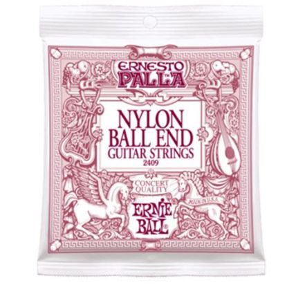 Picture of Ernie Ball Strings Classical - Gold Bass Black Nylon Ball End
