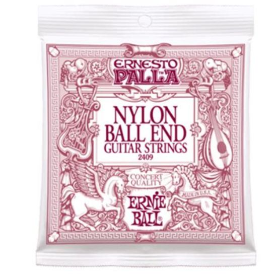 Picture of Ernie Ball Strings Classical - Gold Bass Black Nylon Ball End