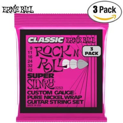 Picture of Ernie Ball Strings Electric Super Slinky Classic Rnr (9-42) 3-Pack