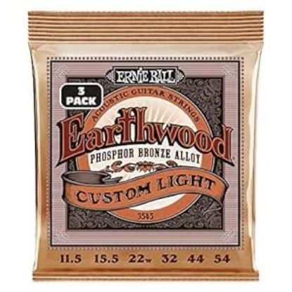 Picture of Ernie Ball Strings Acoustic Custom Light Gauge Earthwood 11.5-54 - 3-Pack