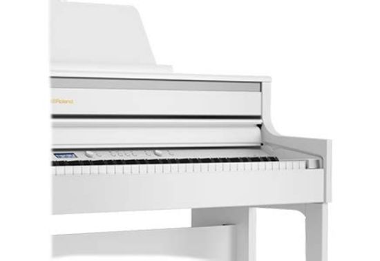 Picture of Roland HP704-WH Digital Piano with KSH704/2WH Stand