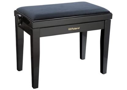 Picture of Roland RPB-220BK Piano Bench, Velours Seat - Satin Black