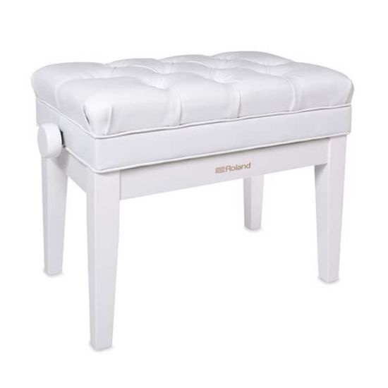 Picture of Roland RPB-500PW Piano Bench with Storage - Polished White