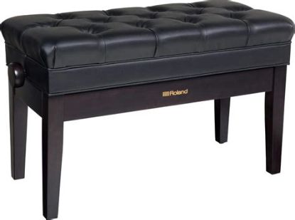 Picture of ROLAND Duet Piano Bench, Rosewood, Vinyl Seat