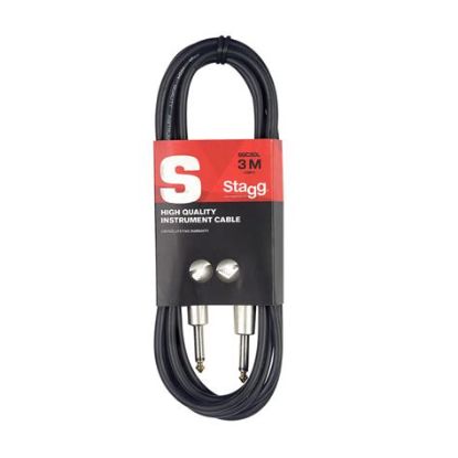 Picture of STAGG 3M Deluxe Instrument Cable Jack to Jack