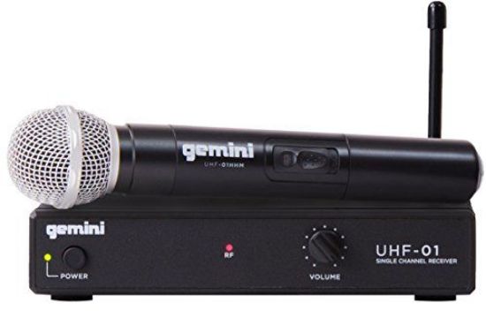 Picture of Gemini Wireless UHF System Handheld Microphone w/Receiver