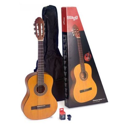 Picture of Stagg 1/2 Linden Class Guitar, Bag & Tuner - Natural