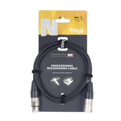 Picture of Stagg XLR-XLR Microphone Cable with Rean connectors - 10m