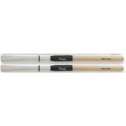 Picture of Stagg Nylon Brushes - Wooden Handle