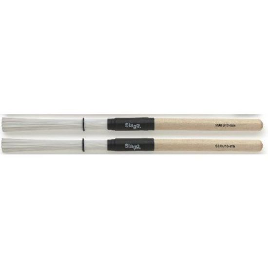 Picture of Stagg Nylon Brushes - Wooden Handle